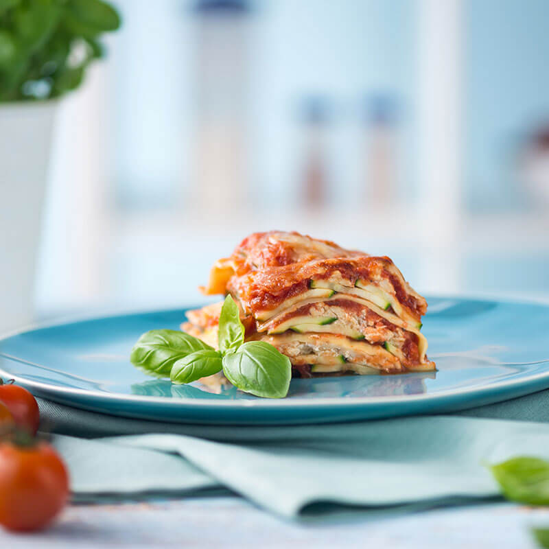 Lasagne mit Zucchini, Hühnerfleisch und Basilikum | Tupperware
